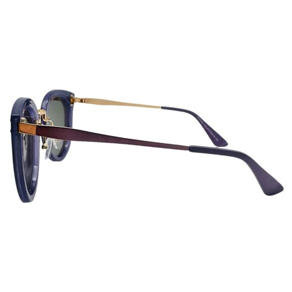 7020 | Black Rimless Polarized Lens Cateye Sunglasses - Picture 3 of 5